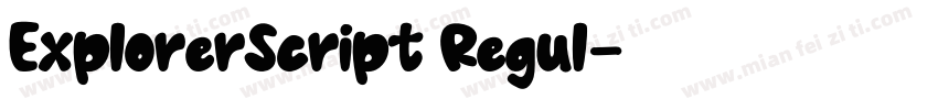 ExplorerScript Regul字体转换